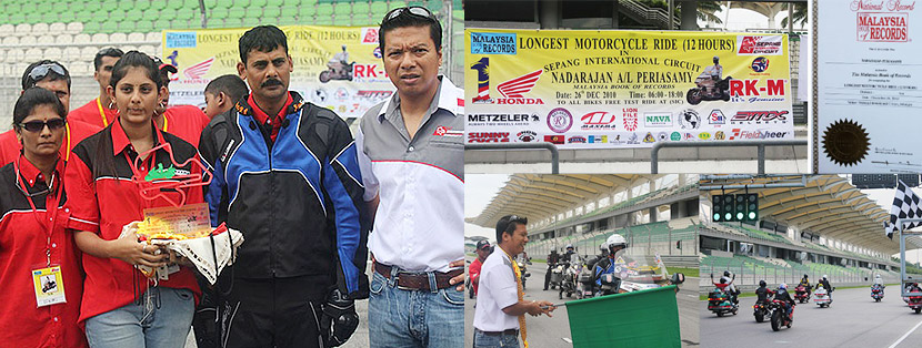 Superbiker Nadarajan Sets Longest Bike Ride In Sepang